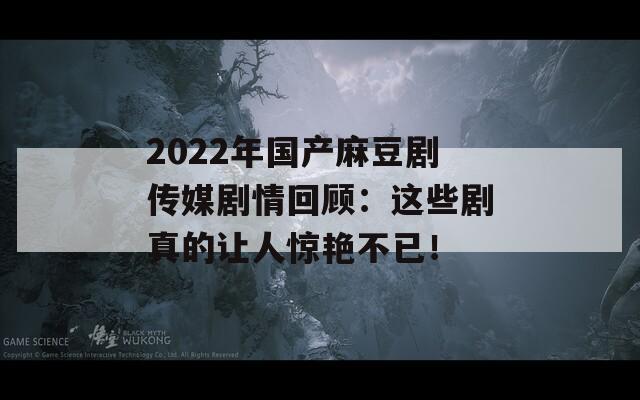 2022年国产麻豆剧传媒剧情回顾：这些剧真的让人惊艳不已！