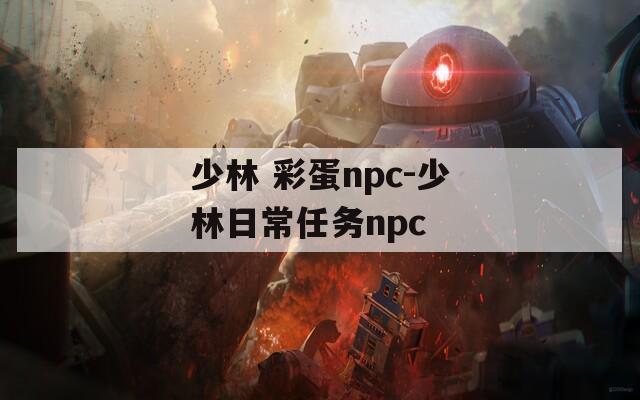 少林 彩蛋npc-少林日常任务npc