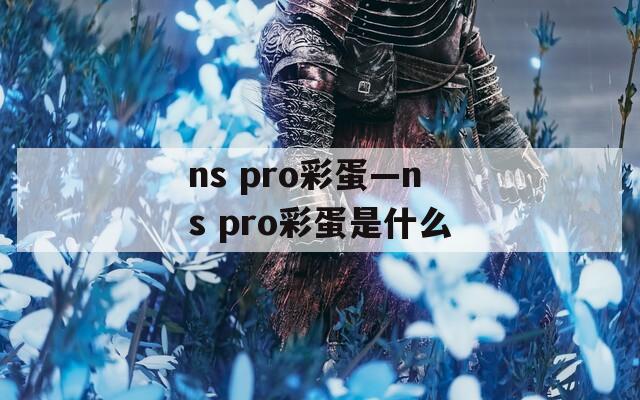 ns pro彩蛋—ns pro彩蛋是什么