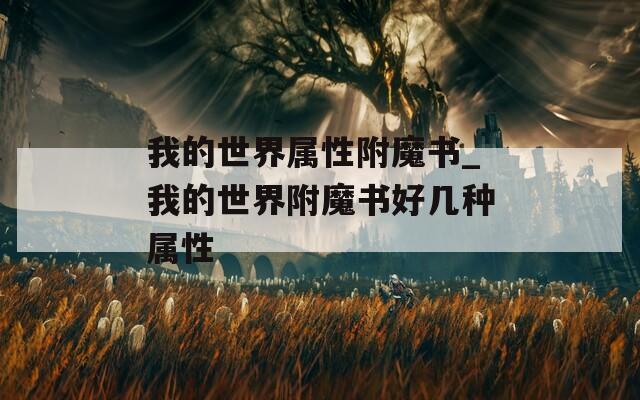 我的世界属性附魔书_我的世界附魔书好几种属性