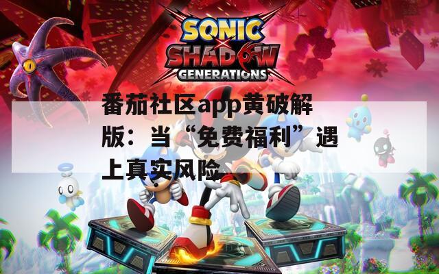 番茄社区app黄破解版：当“免费福利”遇上真实风险